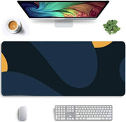 Tavolo per mouse XXL 800 x 300 x 3 mm con bordi finiti - supporto antiscivolo per tavolo - multifunzionale - grande formato - design blocco - gaming - mousepad