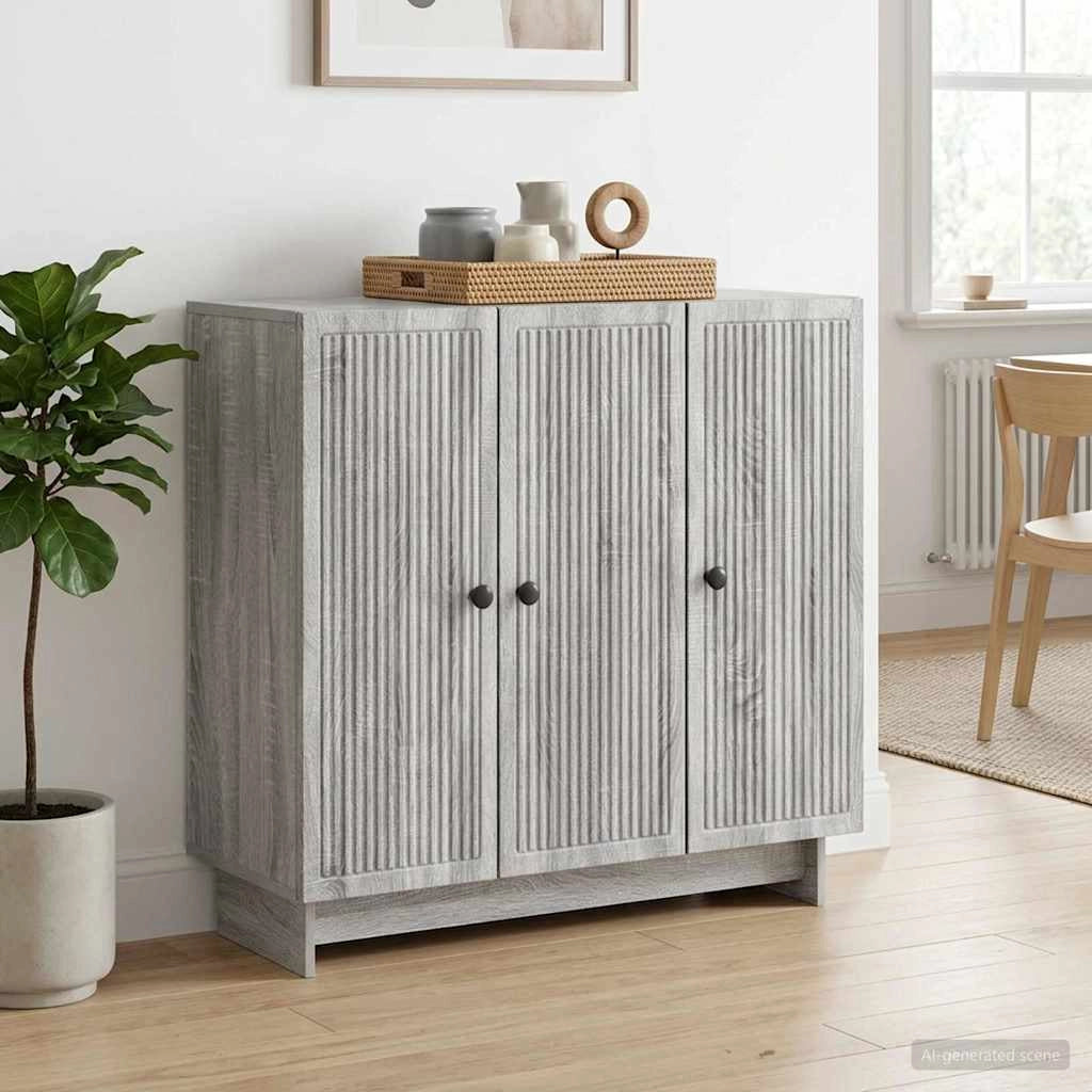 Credenza Grigio Sonoma 89 x 34,5 x 80 cm Legno ingegnerizzato 893961