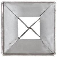 Picchetti di Terra 12 pz Argento 7x7x75 cm Acciaio Galvanizzato 145403