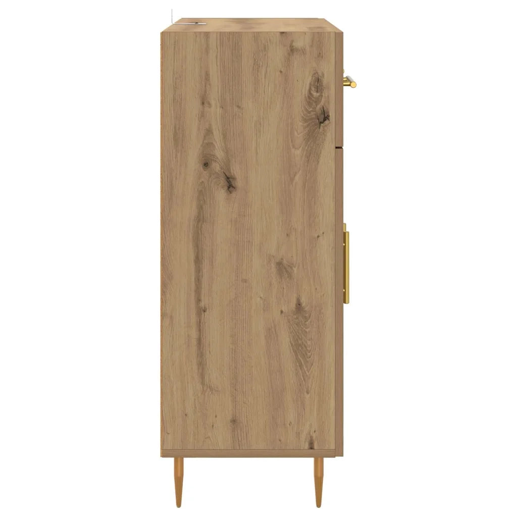 Credenza-Buffet-Armadio da cucina Rovere artigianale 69,5 x 34 x 90 cm Legno multistrato 476261