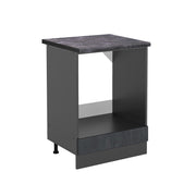 Mobile per forno da incasso R-Line Calce nera/Antracite 60 cm PL Antracite Vicco
