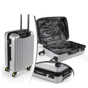 TROLLEY AD 8 RUOTE IN ABS CON FRENO 36 X 24 X H56 COLORE GRIGIO