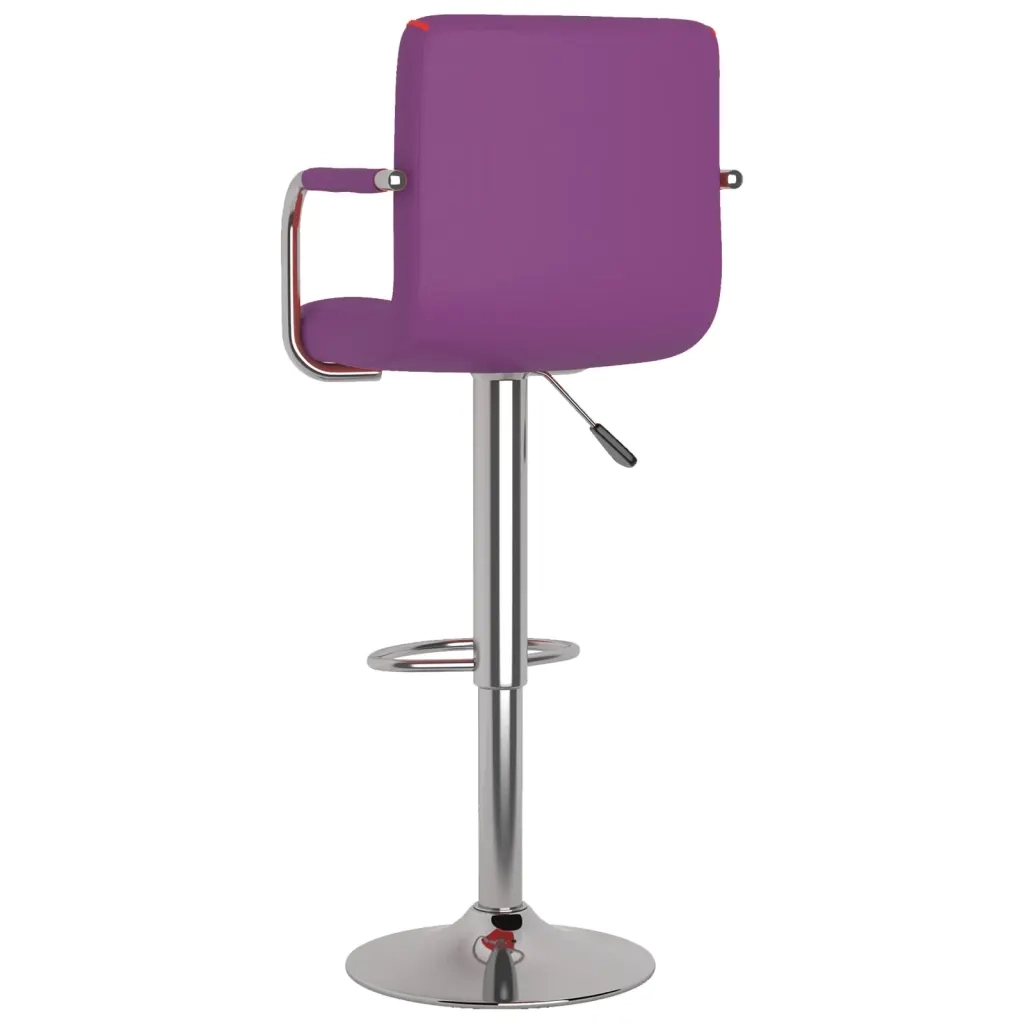 Sgabelli da Bar 2 pz Viola in Similpelle 334601