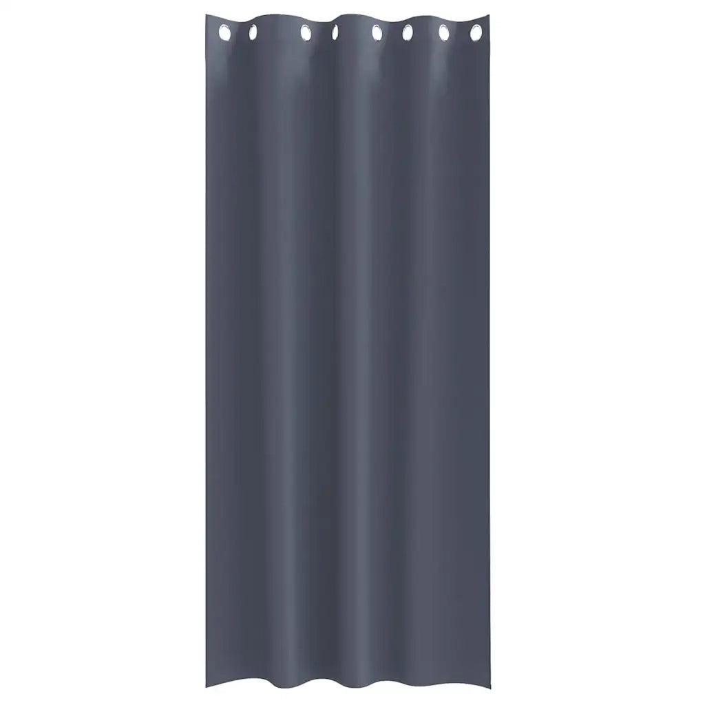 Tende Blackout con Anelli 2 pz Antracite 225 x 140 cm 4107340