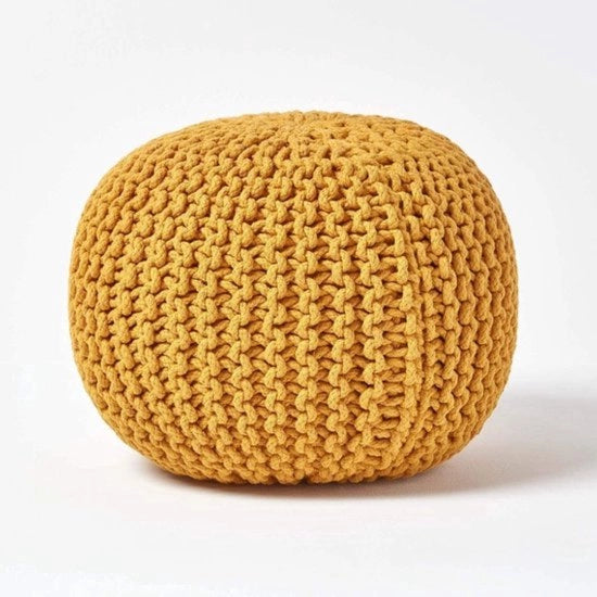 Poef in pelle di lana, cuscino per pavimento, dimensioni 35 x 40 cm, cuscino per sedere con rivestimento in lana, cuscino per sedere con copertura in lana grossa 100% cotone.