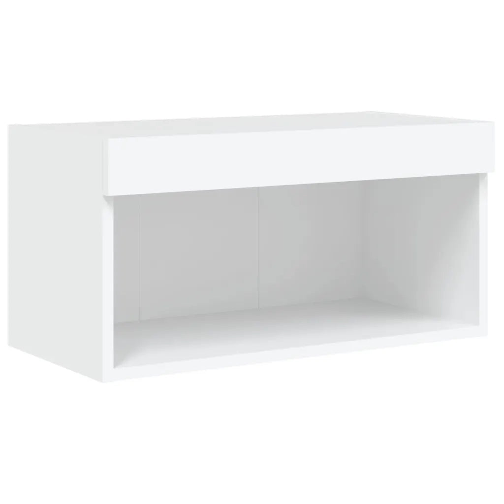 Mobile Porta TV con Luci LED Bianco 60x30x30 cm 837127
