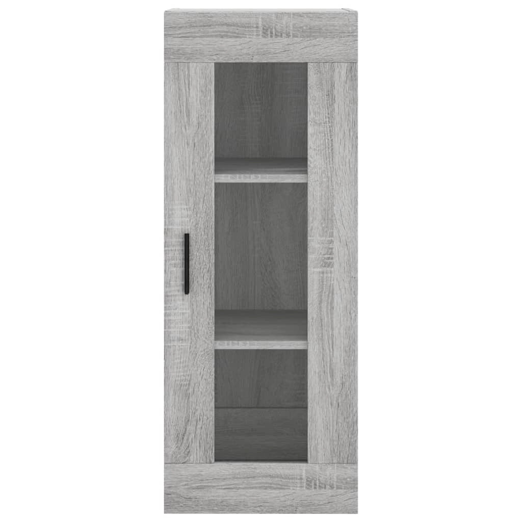 Buffet credenza cassettiera armadio mobile contenitore organizer cucina soggiorno salotto rovere Sonoma alto 34,5 x 34 x 180 cm legno ingegnerizzato grigio 02_0035213