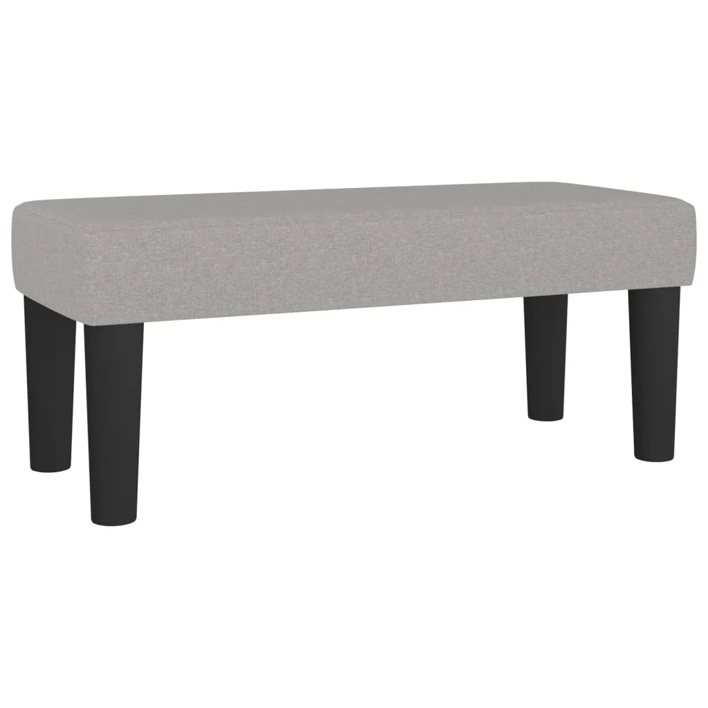 Panca Grigio Chiaro 70x30x30 cm in Tessuto 346616