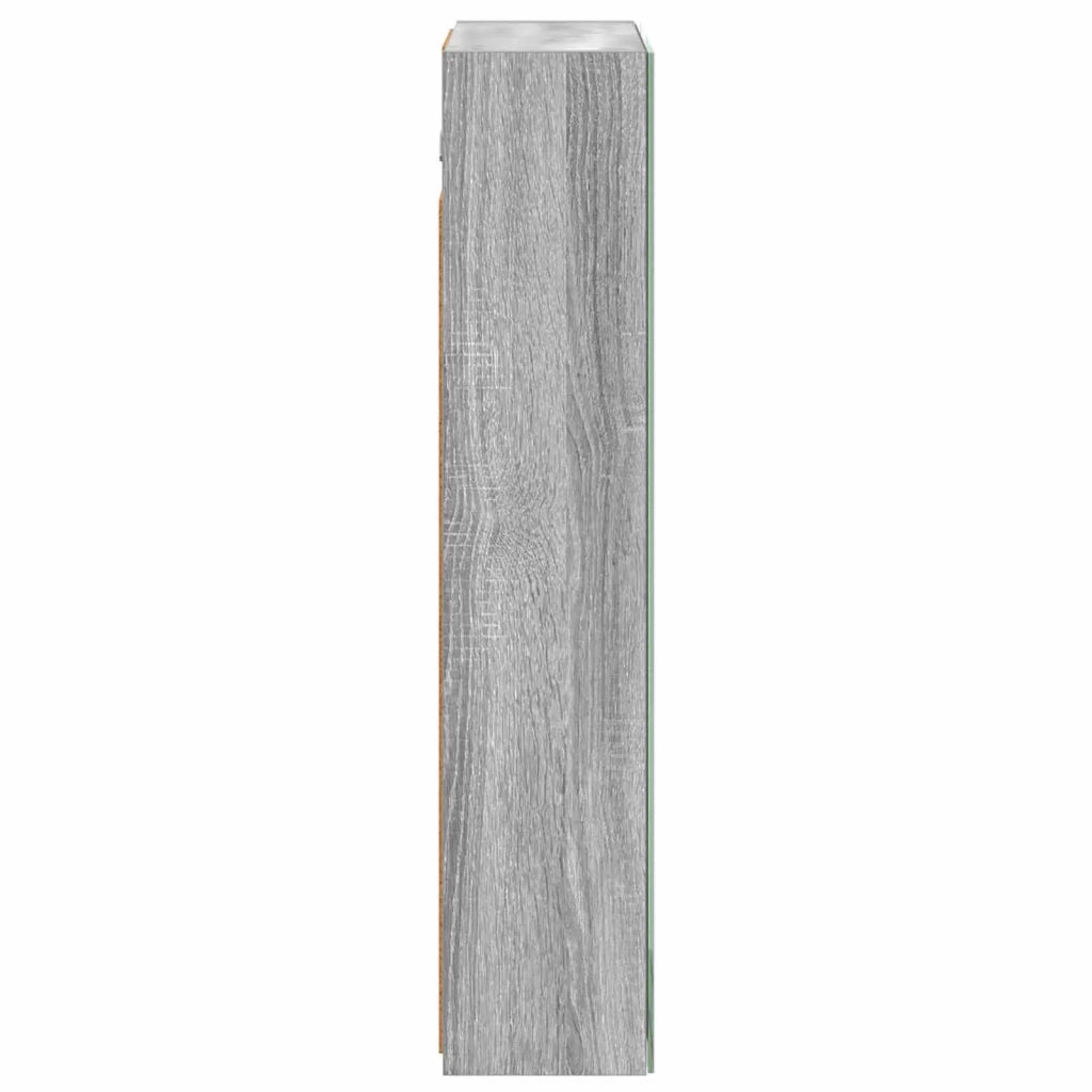 Mobiletto per specchio da bagno Grigio Sonoma 50 x 14,5 x 70 cm 889044