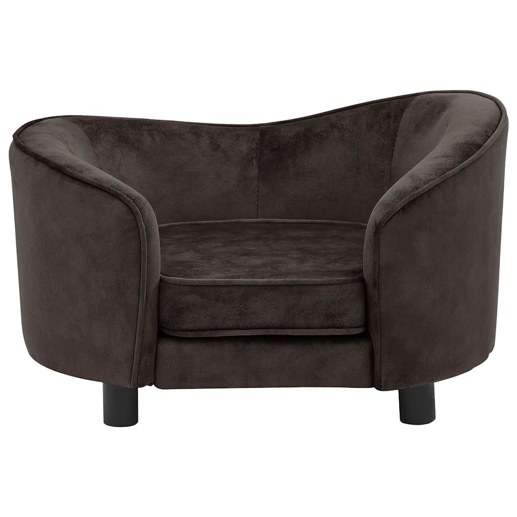 Divano per Cani Marrone 69x49x40 cm in Peluche 170942