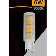 Trade Shop - Lampadina Tubolare Led Smd G9 6 W 680 Lm Luce 3000k 4000k 6500k Sparac-g9-6w-ce2 - -bianco Caldo      -