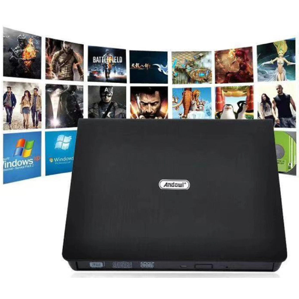 Trade Shop - Lettore Masterizzatore Dvd-rw Esterno Per Desktop Laptop Usb 3.0 Portatile Q-t96 -