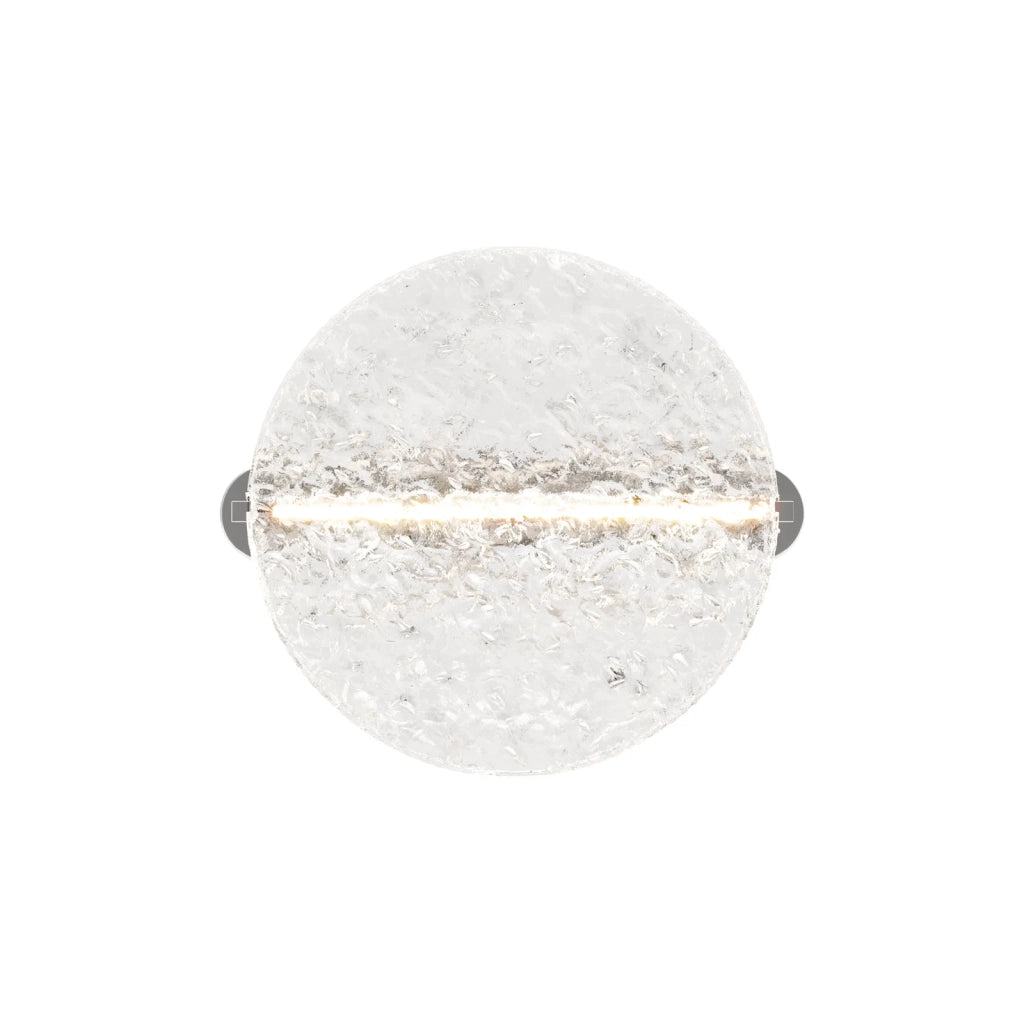 Maytoni applique contemporanea Mangata 1 luce LED integrato cromo metallo vetro