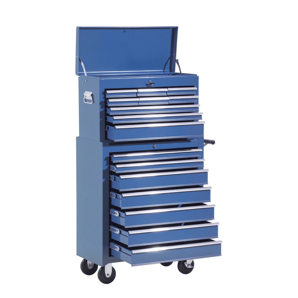 Carrello per attrezzi con cassettiera e cassetta ¨C Zephmum ¨C Bl¨´, metallo, 60x40x138 cm