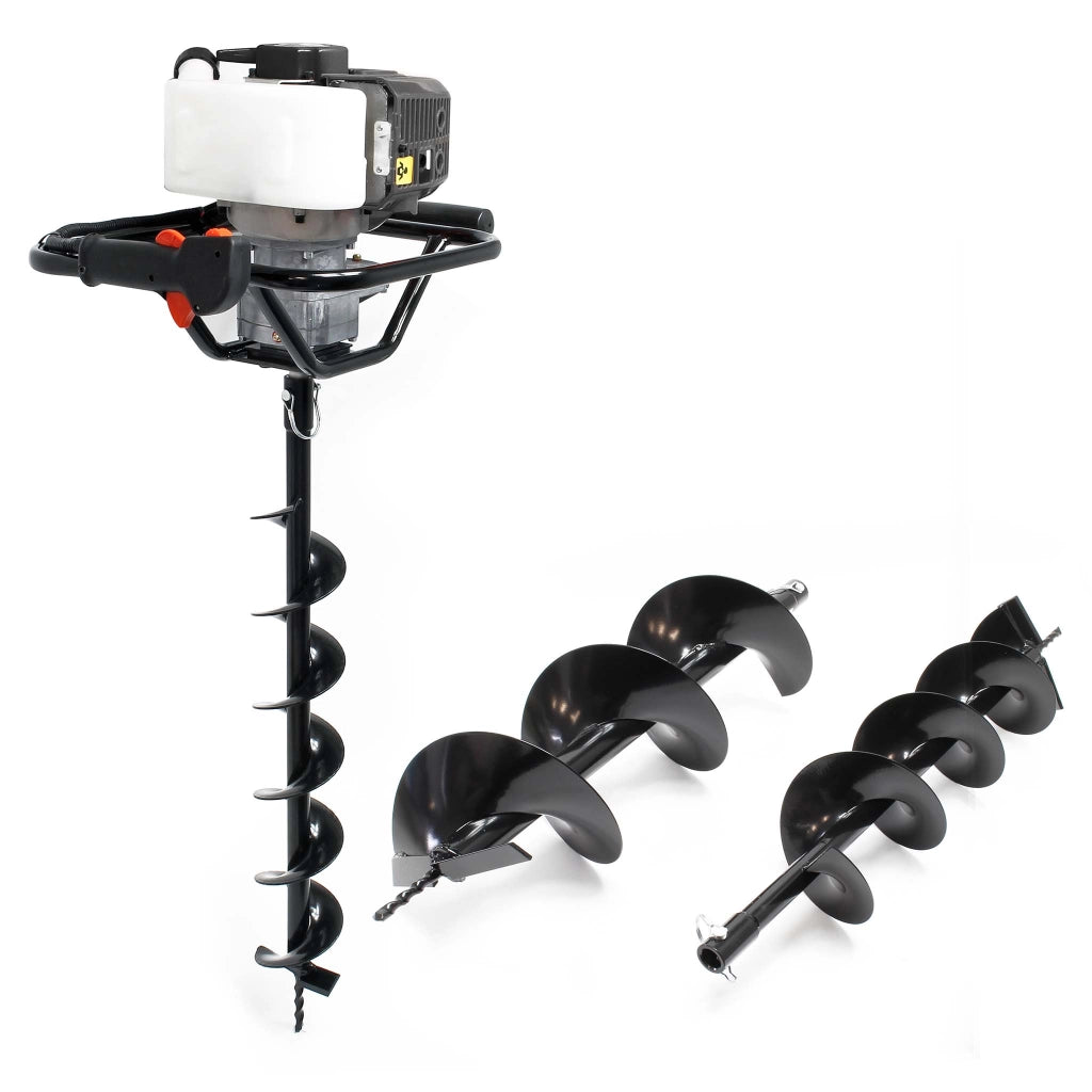 Mototrivella a benzina, 1,4kW e 52cm³ motore a benzina, incl. coclee 100mm, 150mm e 200mm