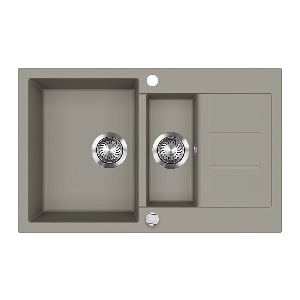 Bergström Lavello Calcestruzzo 80 x 50 cm con area di asciugatura
