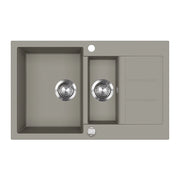 Bergström Lavello Calcestruzzo 80 x 50 cm con area di asciugatura