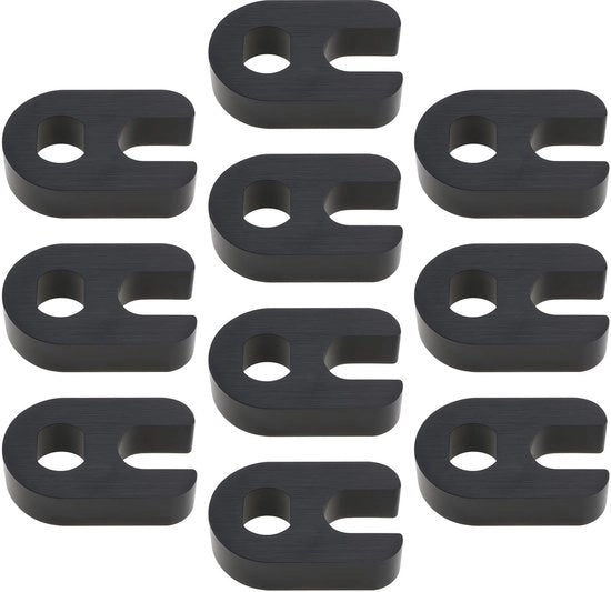 Rimuitori di ventile per bicicletta 10 pezzi - Compatibili con valvole Presta - Materiale in plastica duraturo - Dimensioni compatte 17,7x11,7x4,8mm - Attrezzatura per bicicletta - Manutenzione affidabile