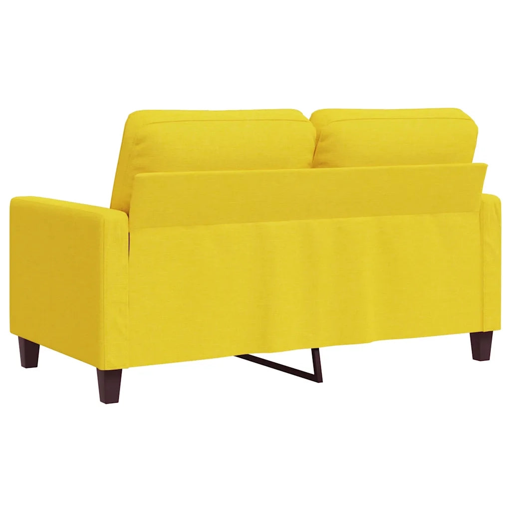Divano a 2 Posti-Sofa 2 Posti Giallo Chiaro 120 cm in Tessuto 942323