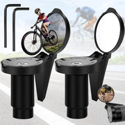 Specchietto per bicicletta - girevole, ripiegabile, shockassorbente - 2 pezzi