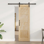 Porta scorrevole Naturale 61 x 198,5 cm Legno Massello di Pino