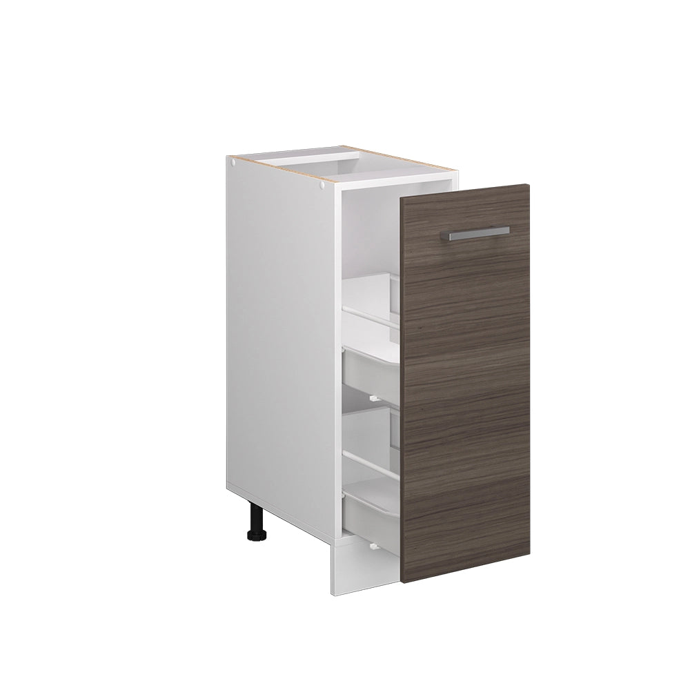 Vicco Armadio cucina dispensa alto Grigio 30 cm senza piano di lavoro