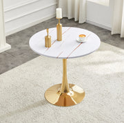 Tavolo rotondo bianco Ø 80 cm con base a tulipano