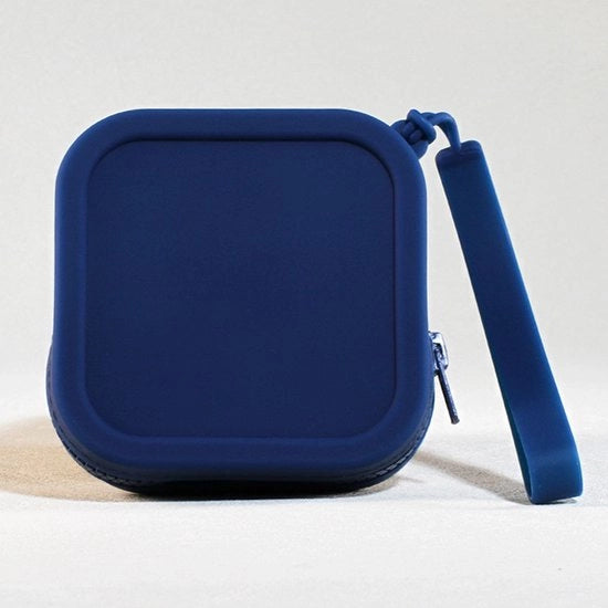Mini borsa di silicone per il make-up da portare nella borsa, piccola borsa a zip per viaggio, portamonete da viaggio impermeabile, mini borsa da make-up portatile - 2 pezzi