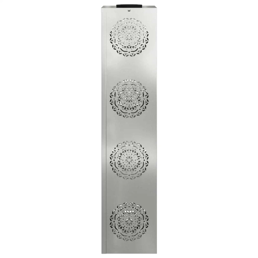 Faro LED solare per sentieri 2 pz Argento Acciaio zincato CFW7874309