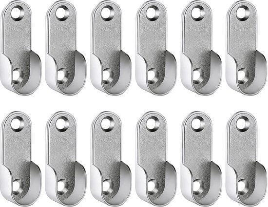 Supporto per attrezzo 12 pezzi - Attrezzo per abbigliamento - Supporto per cassetti - Supporto per contenitore - Supporto per organizzatore - Facile da utilizzare - Argento