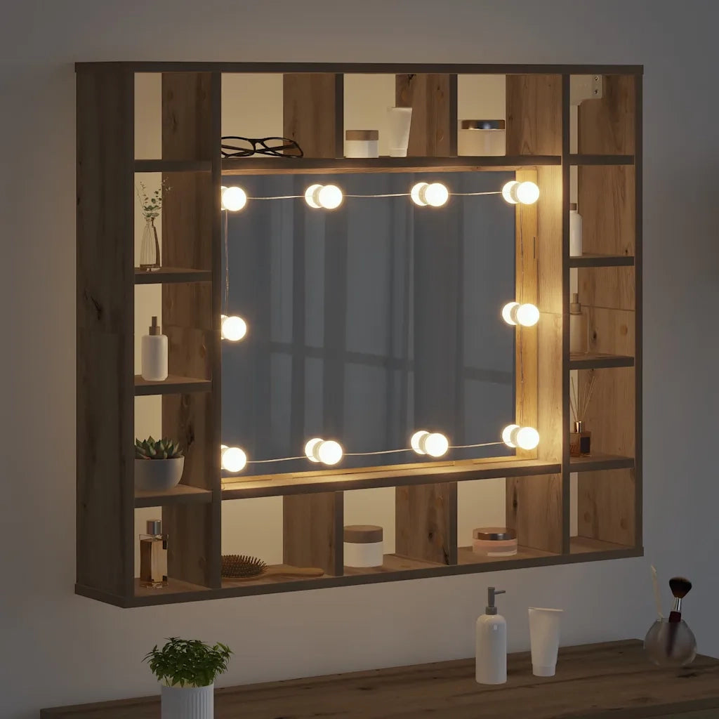 Mobiletto per specchio Rovere artigianale 91 x 15 x 76,5 cm 879457