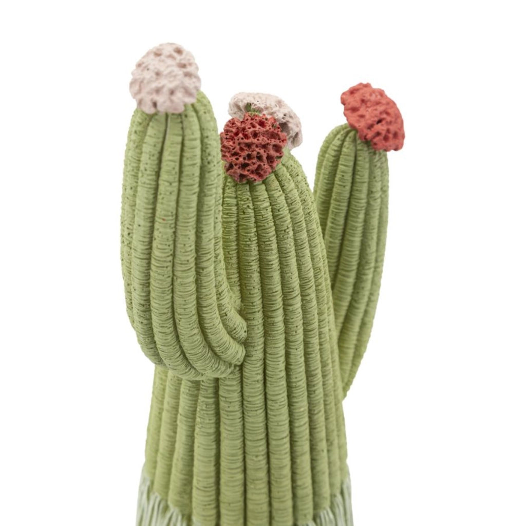 Scultura Cactus 2, Multicolore, Poliresina, 10,5x6,5x20,5 cm