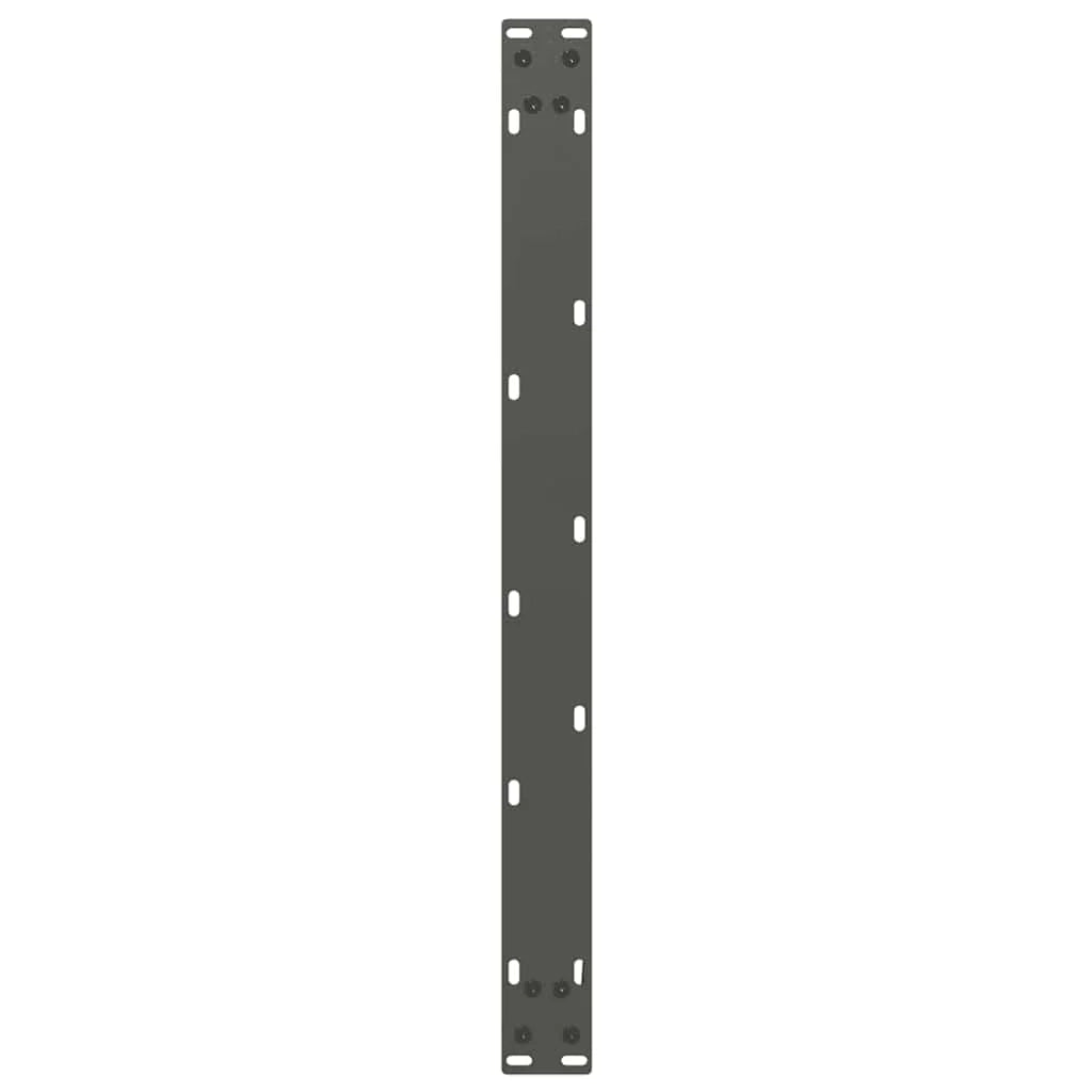 Set di 2 gambe regolabili per tavolino da caffè a forma di U 60 x 43 cm design moderno stabili acciaio antracite 02_0057402