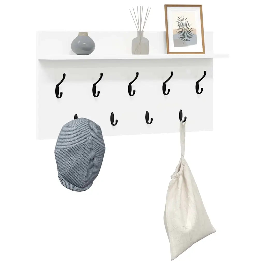Appendiabiti a muro Bianco 80 x 40 x 12 cm Legno multistrato CFW1621410