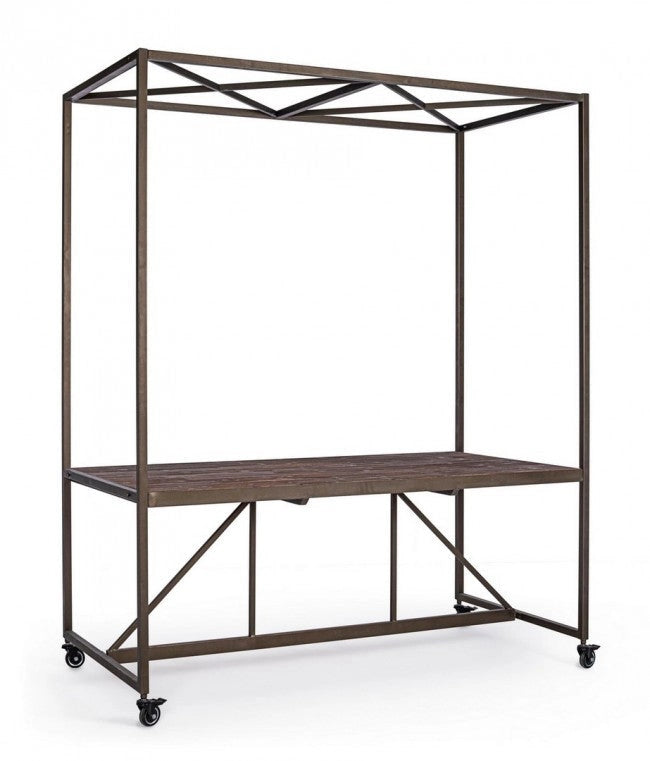 Tavolo Espositore con Tetto 180x220H in Metallo