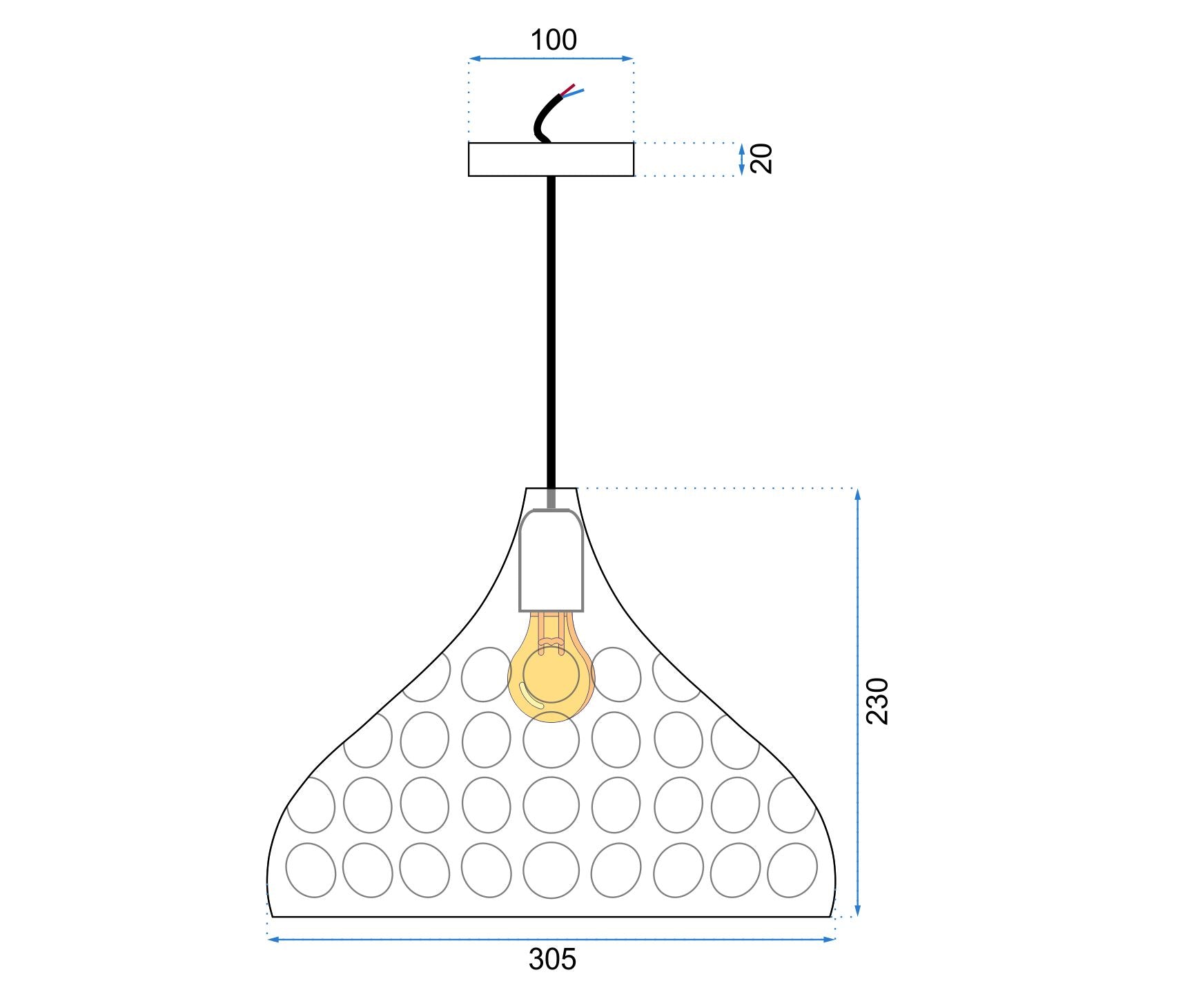 Lampada Da Soffitto Rispecchiata Rose Gold APP270-1CP