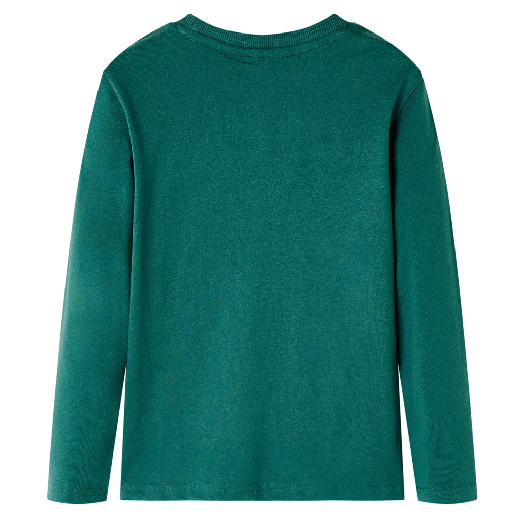 Maglietta per Bambini Maniche Lunghe Verde 92