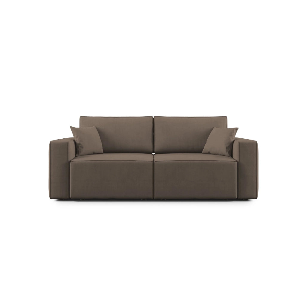 Morfeo Divano in tessuto impermeabile 215 cm marrone