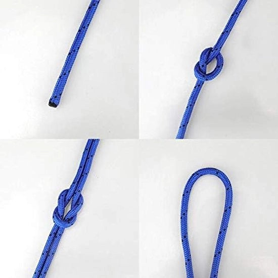 Toue Multifunzionale in Nylon Blu - 8 MM Corda in Nylon Dura per Trazione - Corda per Camping e Giardino