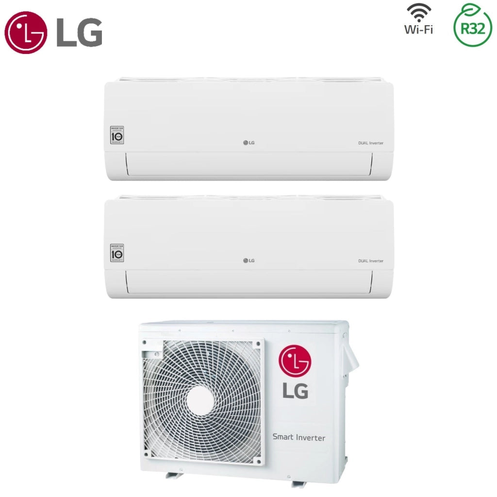Condizionatore Dual Split LG DualCool Libero Smart 9+12 con MU3R19 R-32 Wi-Fi Integrato