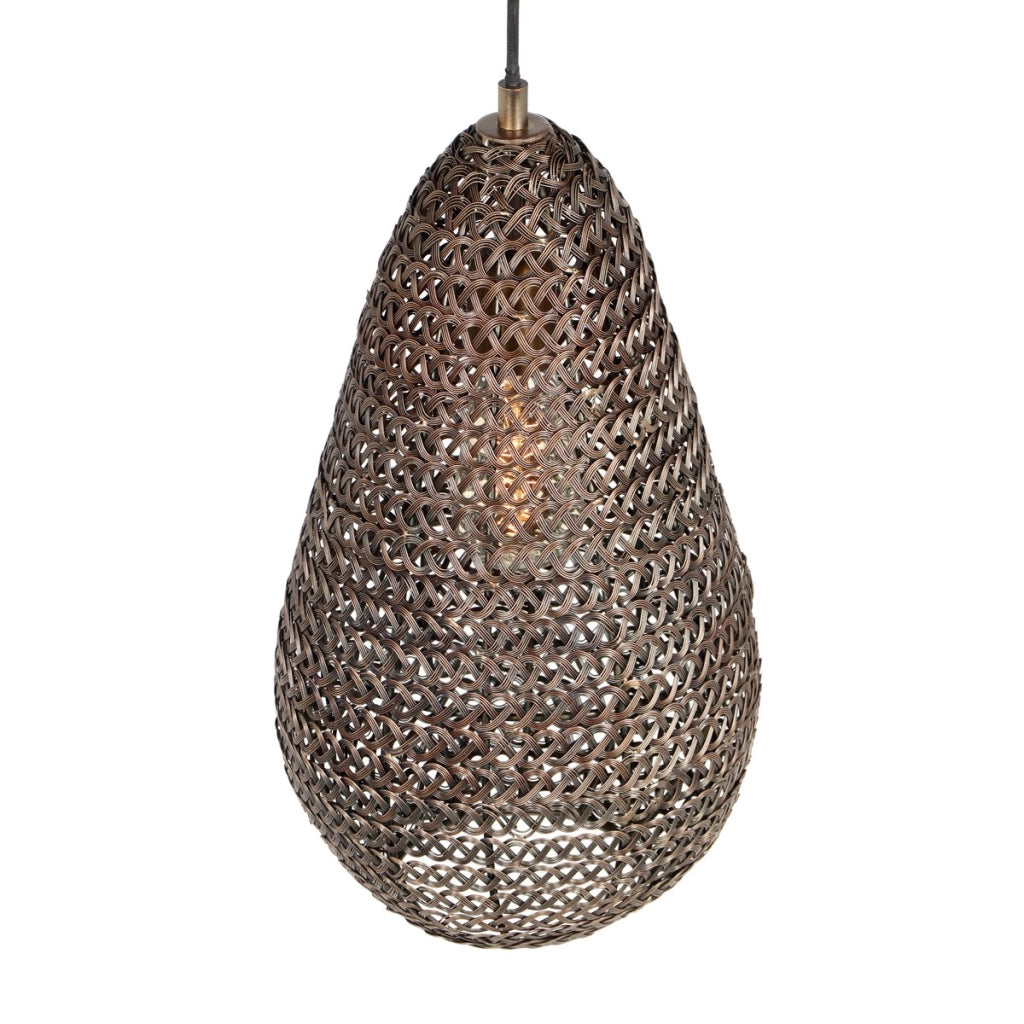 Lampada a sospensione Trio Ziva metallo ottone E27 10W