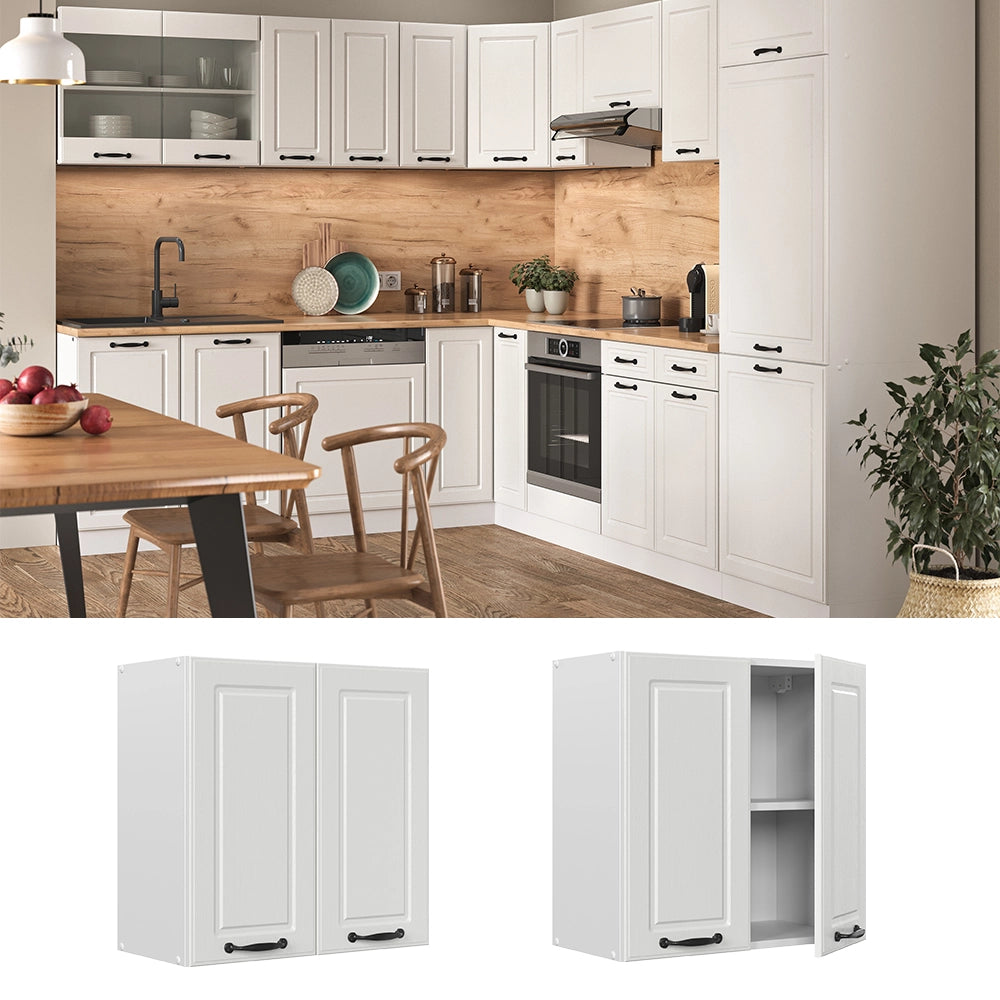 Vicco Pensile da cucina Bianco casa di campagna 60 cm