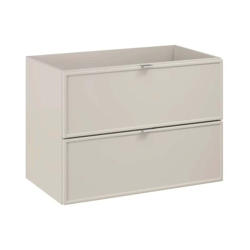 Set da bagno BRAZZA: mobile sottolavabo 100cm con nicchie a vista + piano per lavabo colore cachemire