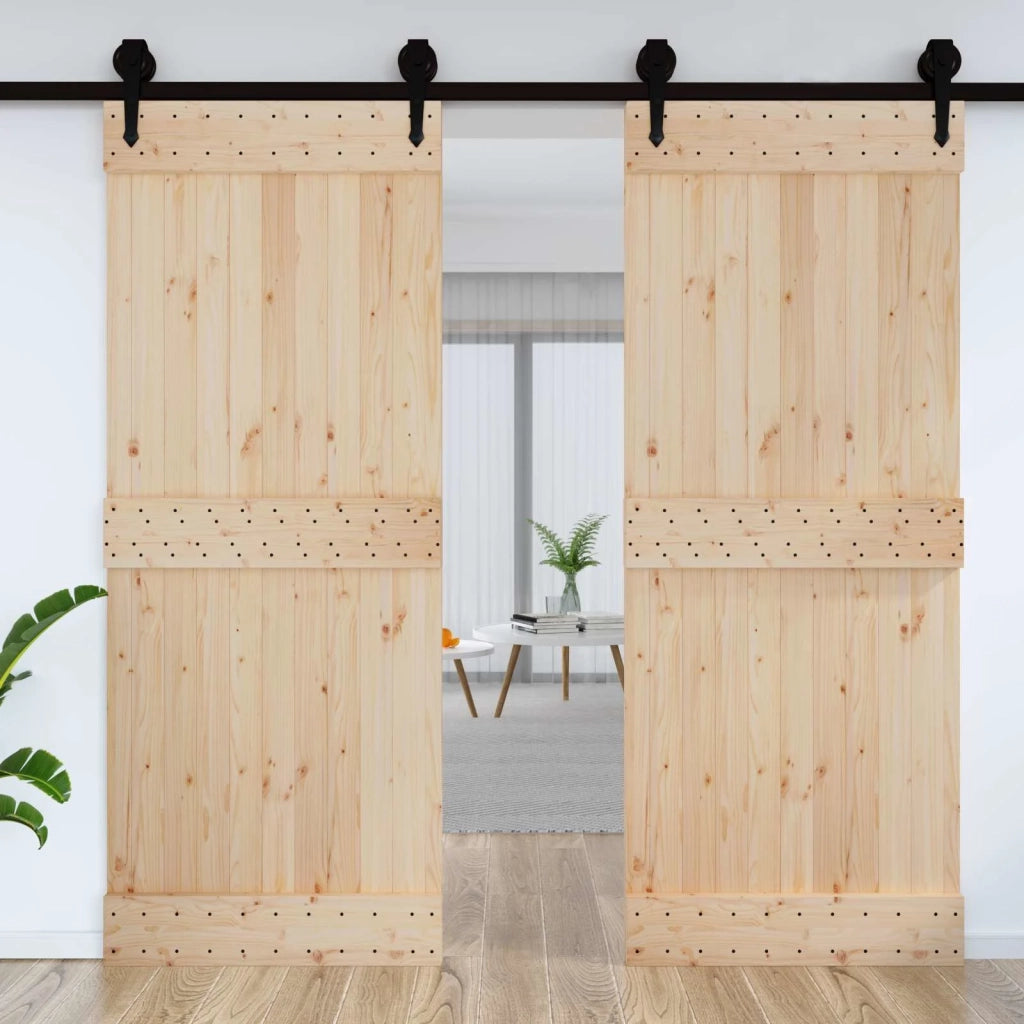 Porta NARVIK Naturale 90 x 210 cm Legno di pino solido 42047085