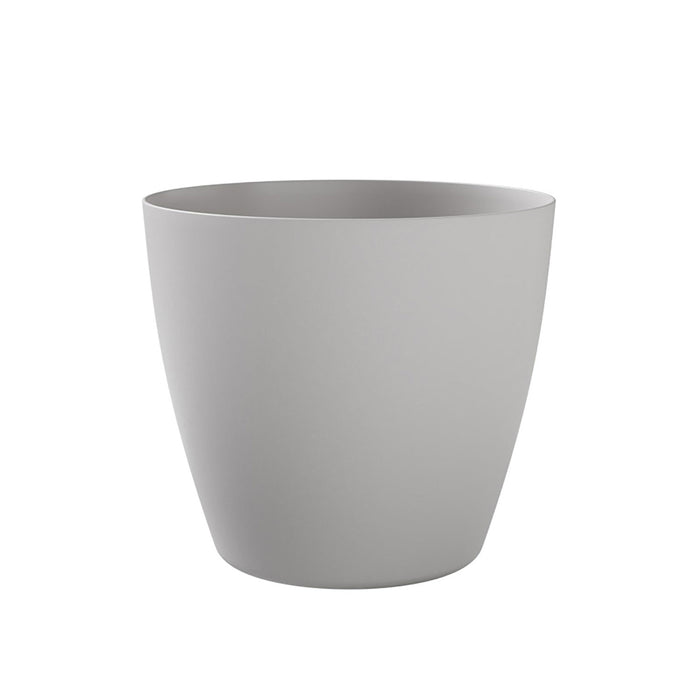 Vaso Rotondo Indoor e Outdoor Bayon Kit Cloud Ø50 cm in Plastica Grigio Chiaro