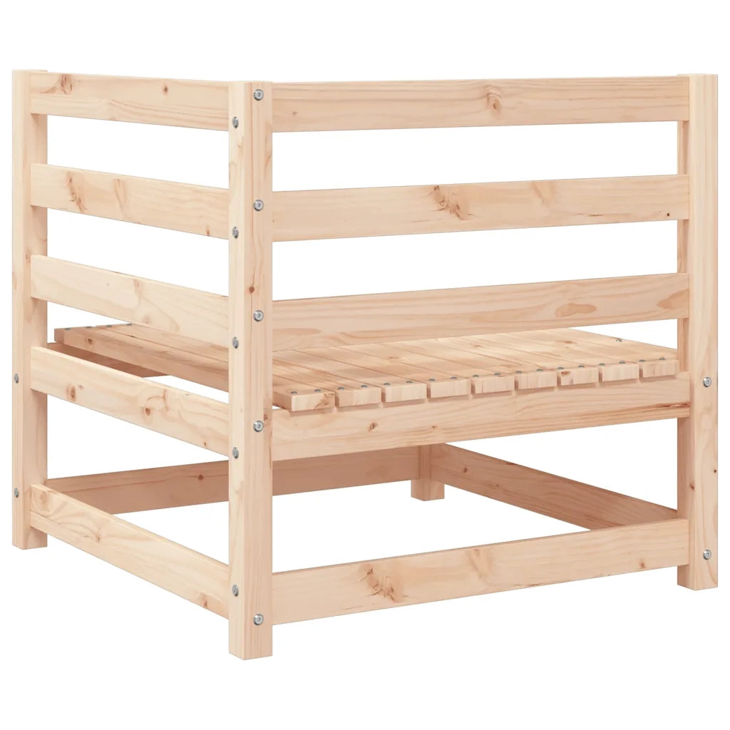 Divano Angolare Giardino con Cuscini Antracite Legno di Pino 807286