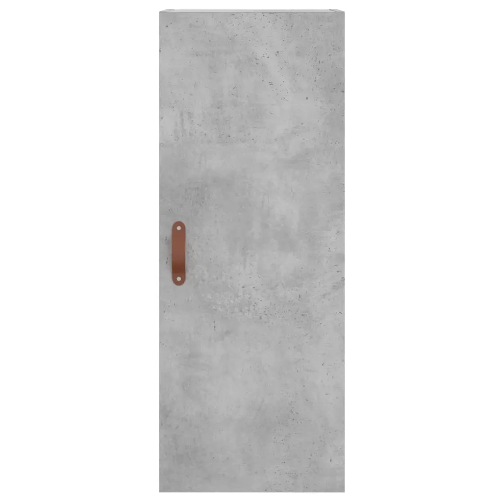 Credenza-Buffet-Armadio da cucina Grigio Cemento 34,5x34x180 cm in Legno Multistrato 836652
