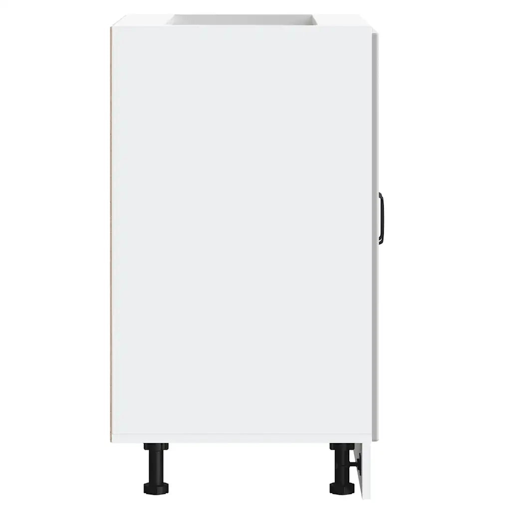 vidaXL Mobile Base Lavello Lucca Bianco in Legno Multistrato