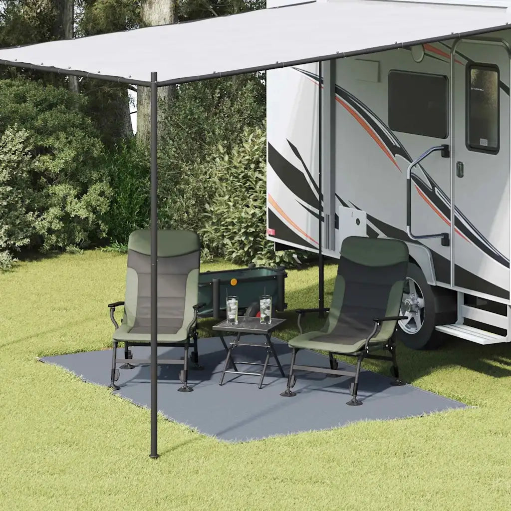 Tappeto da Tenda Blu e Grigio 300 x 200 cm Polietilene 42000166