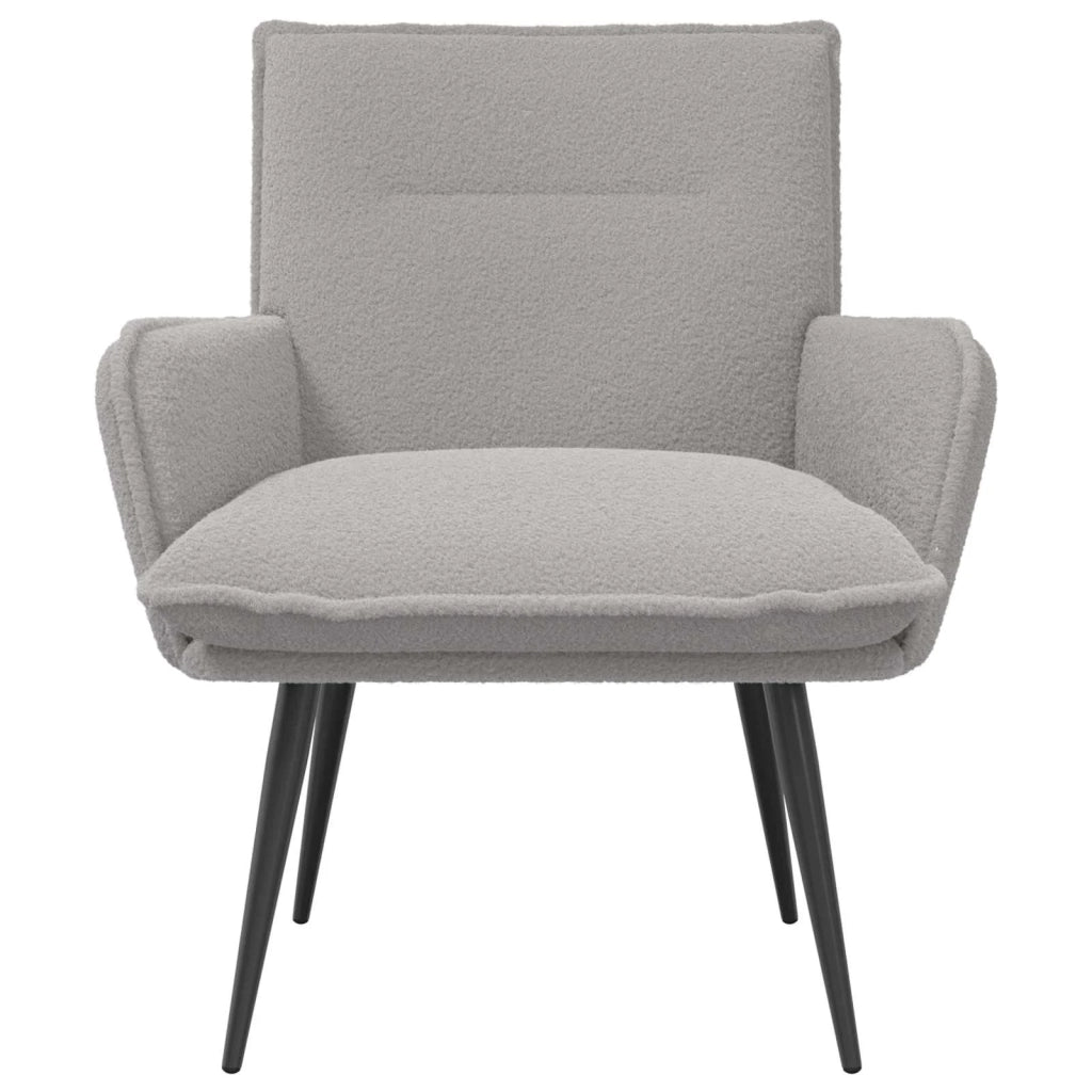 Poltrona Grigio Chiaro Bouclé 42047692